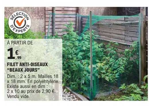 filet anti-oiseaux "beaux jours"