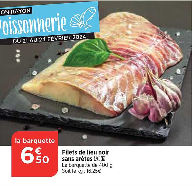 Filets De Lieu Noir Sans Arêtes