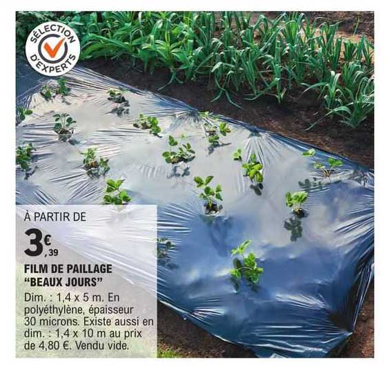 film de paillage "beaux jours"