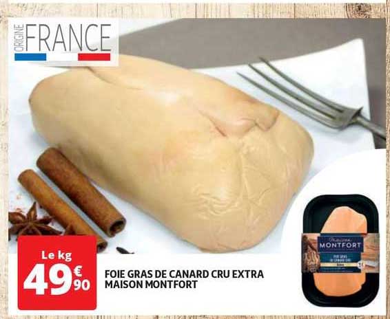 Foie Gras De Canard Cru Extra Maison Montfort