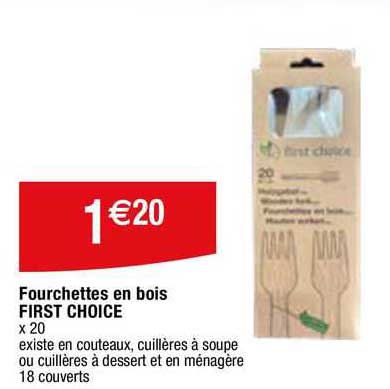 fourchettes en bois first choice