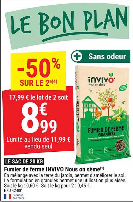 fumier de ferme invivo nous on sème