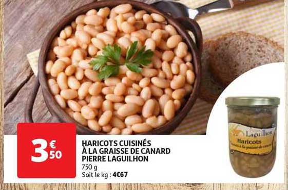 haricots cuisinés à la graisse de canard pierre laguilhon