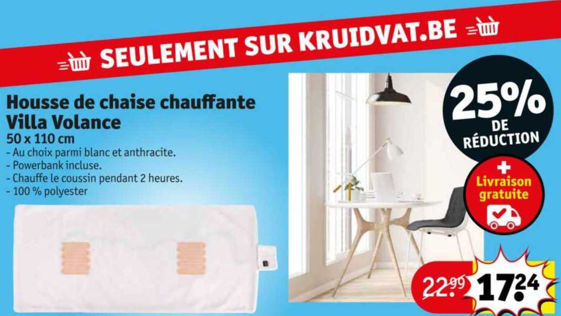 housse de chaise chauffante villa volance