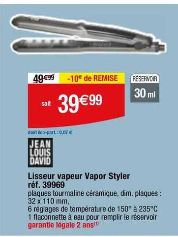 jean louis david lisseur vapeur vapor styler