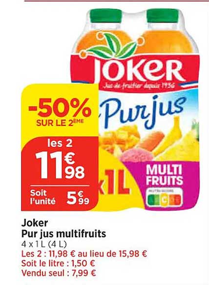 Joker Pur Jus Multifruits