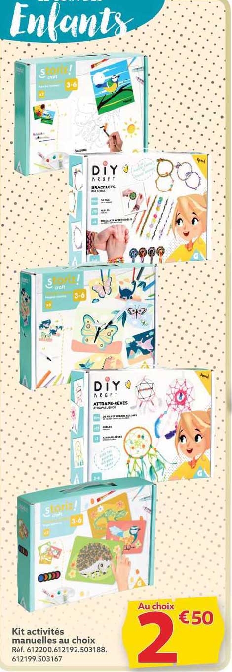 kit activités manuelles au choix