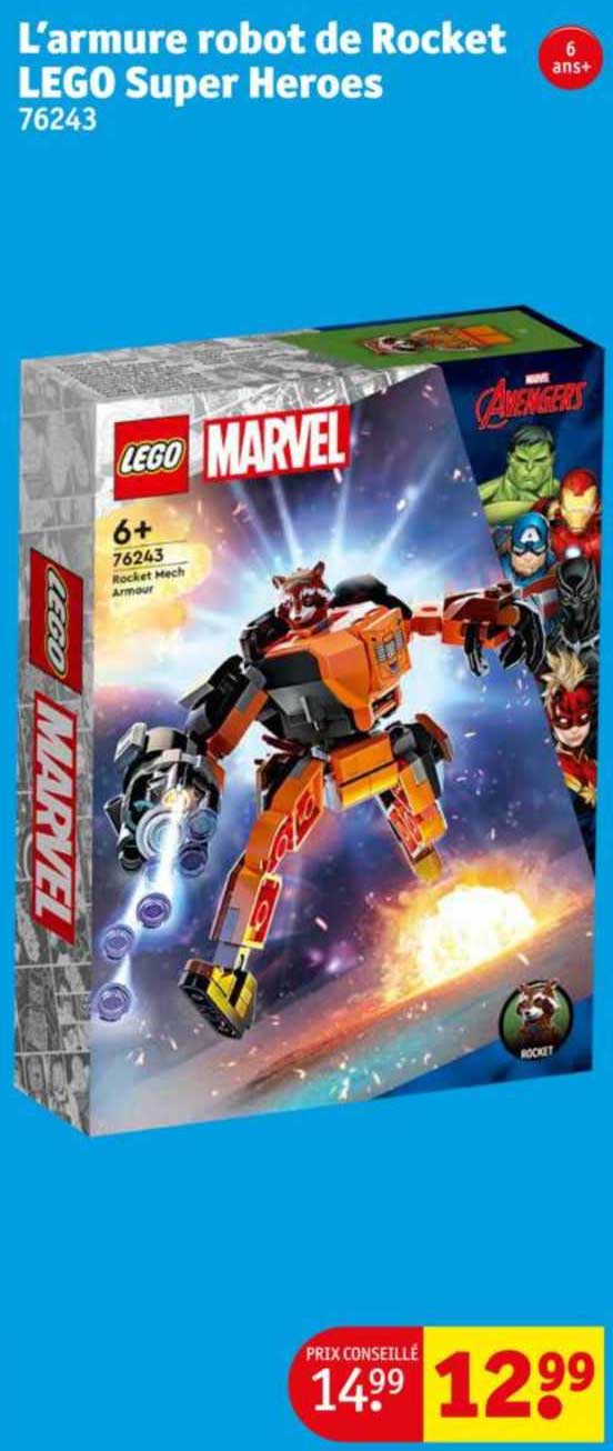 l'armure robot de rocket lego super heroes