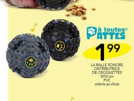 la balle sonore distributrice de croquettes ø 10 cm
