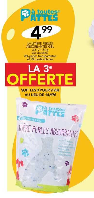 la litière perles absorbantes gel