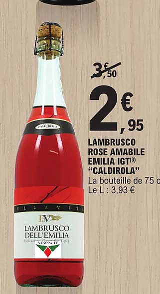 lambrusco rose amabile emilia igt "caldirola"