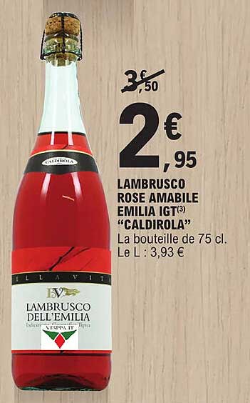 lambrusco rose amabile emilia igt "caldirola"