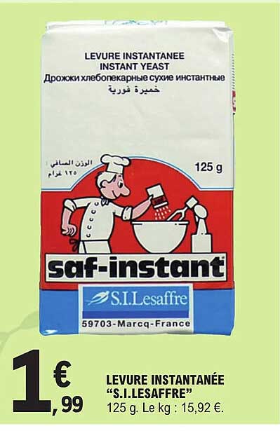 levure instantanée "s.i.lesaffre"