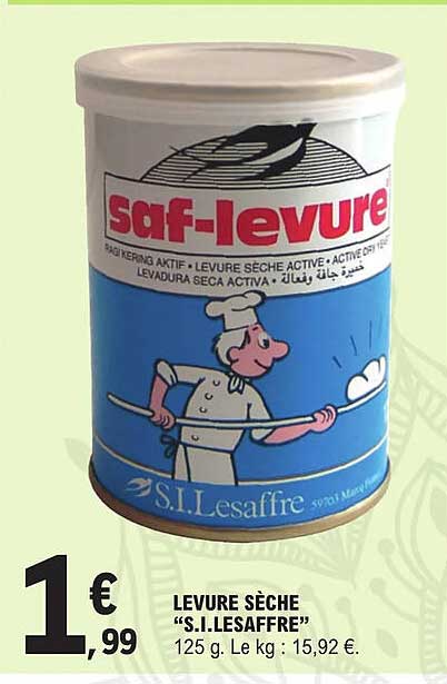 levure sèche "s.i.lesaffre"