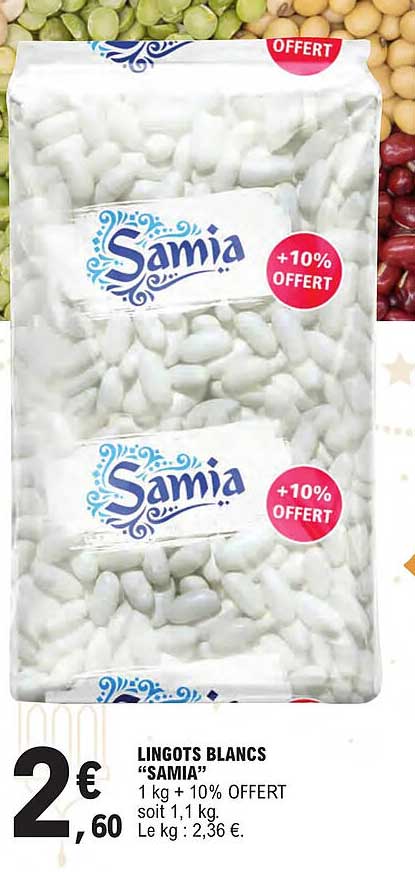 lingots blancs "samia"