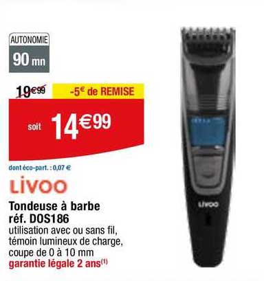 Livoo Tondeuse à Barbe