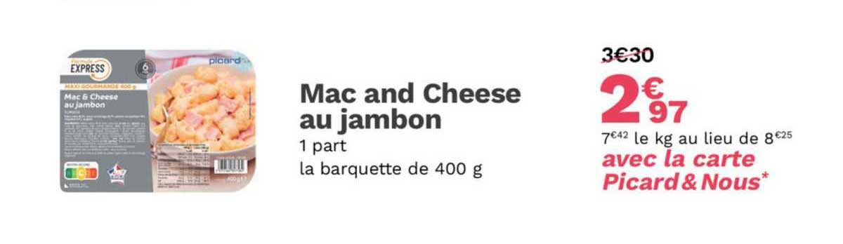 mac and cheese au jambon