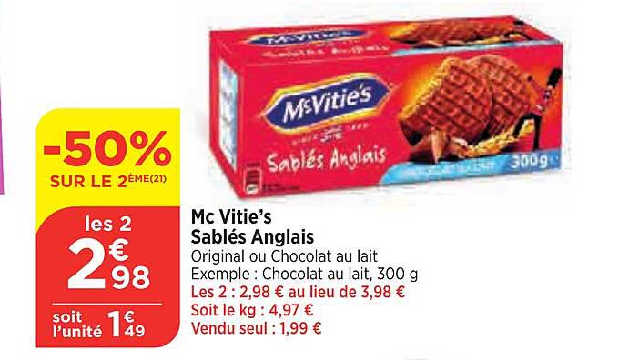 mc vitie's sablés anglais