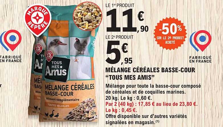 mélange céréales basse-cour "tous mes amis"