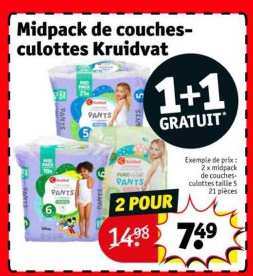 midpack de couches-culottes kruidvat