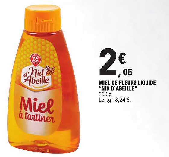 miel de fleurs liquide "nid d'abeiille"