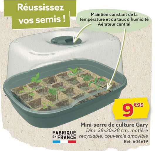 mini-serre de culture gary