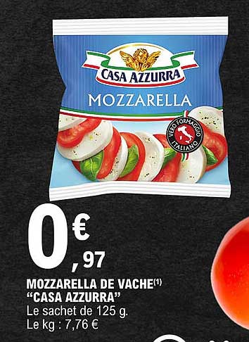 mozzarella de vache "casa azzurra"