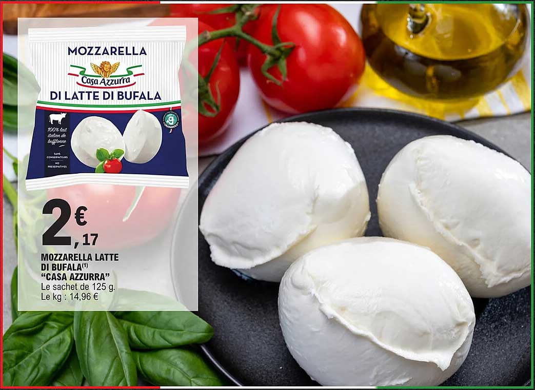 Mozzarella Latte Di Bufala "casa Azzurra"