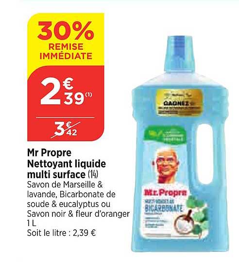 mr propre nettoyant liquide multi surface