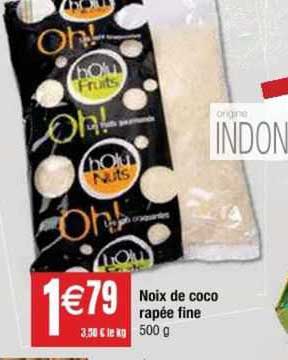 noix de coco râpée fine holy nuts