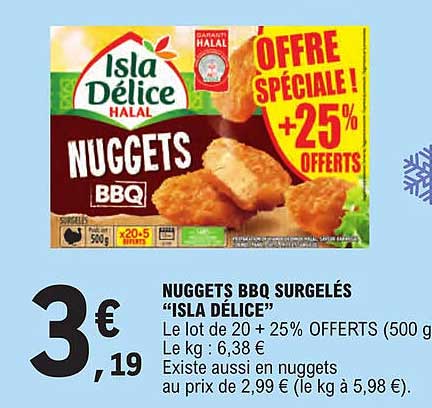 Nuggets Bbq Surgelés "isla Délice"