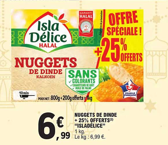 Nuggets De Dinde +25% Offerts "isladélice"