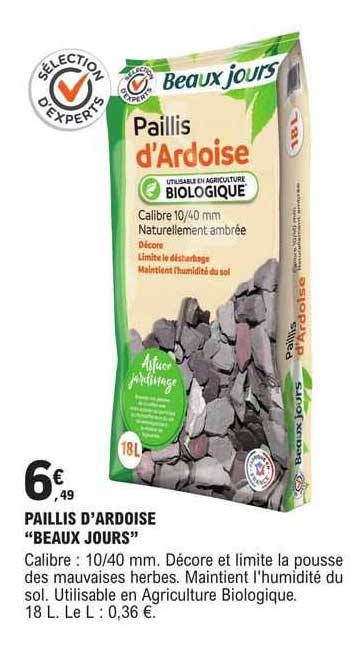 paillis d'ardoise "beaux jours"