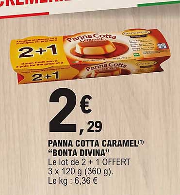 panna cotta caramel "bonta divina