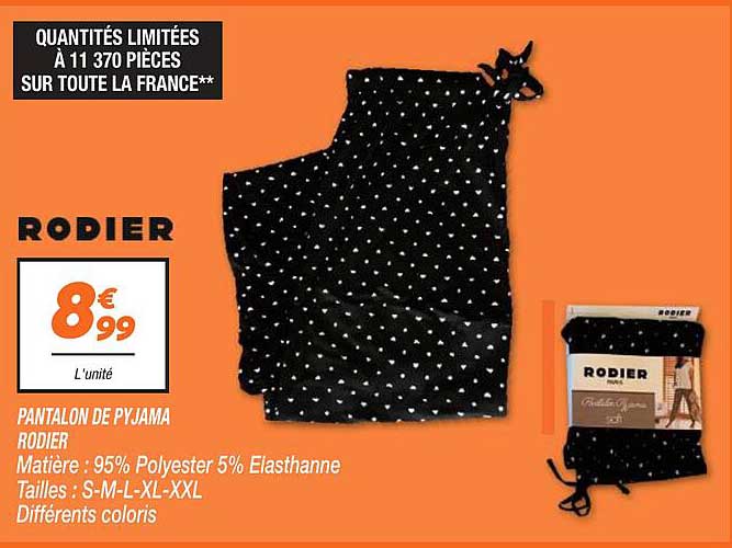 pantalon de pyjama rodier