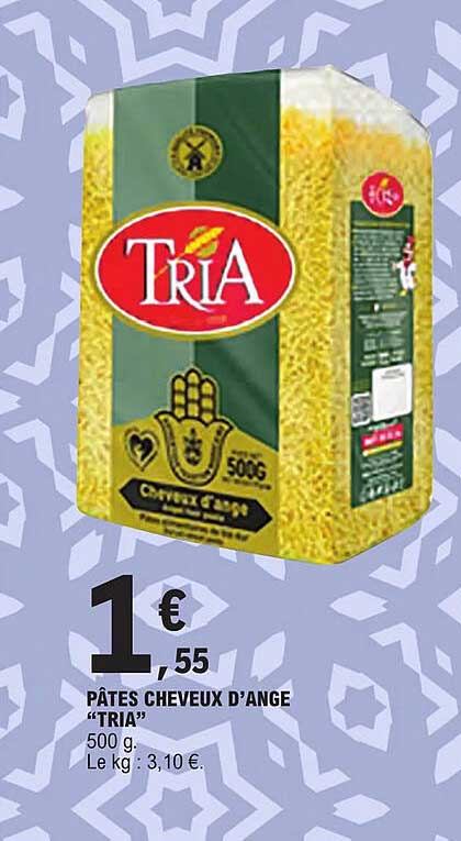 Pâtes Cheveux D'angle "tria"