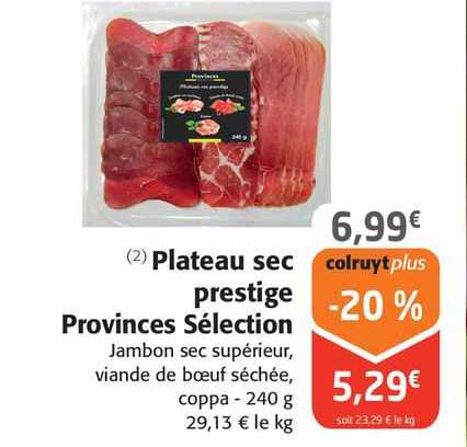 Plateau Sec Prestige Provinces Sélection