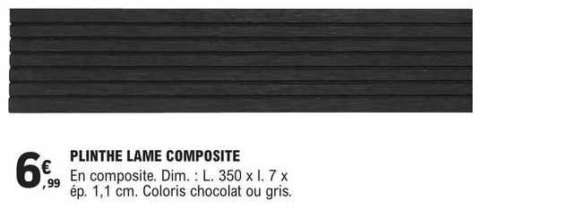 plinthe lame composite