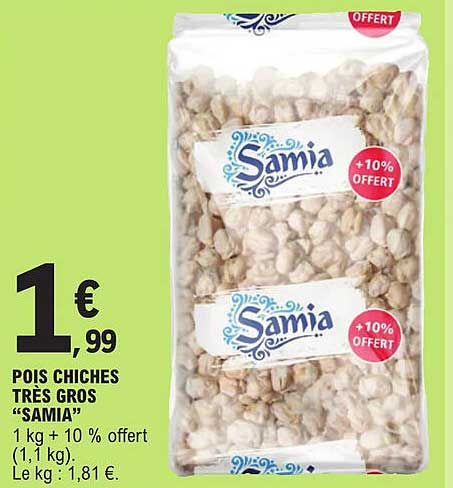 pois chiches très gros "samia"