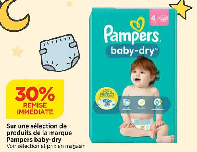 produits de la marque pampers baby-dry