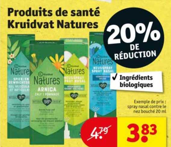 produits de santé kruidvat natures