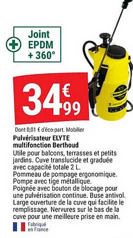 Pulvérisateur Elyte Multifonction Berthoud