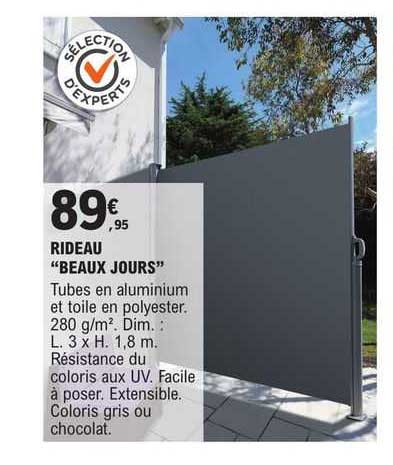 rideau "beaux jours"