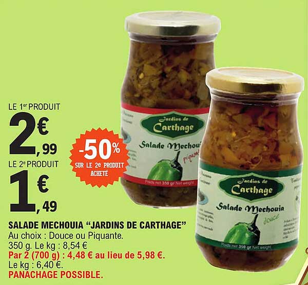 salade mechouia "jardin de carthage"