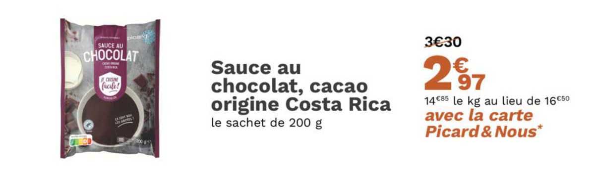 sauce au chocolat, cacao origine costa rica