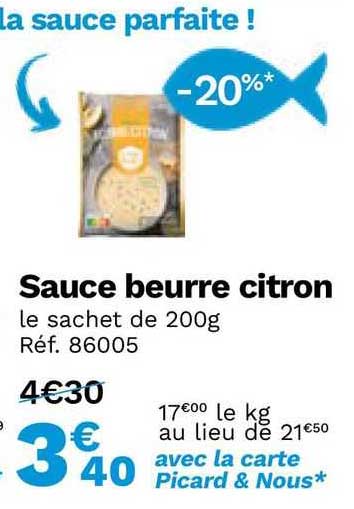 Sauce Beurre Citron