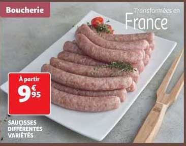 saucisses différentes variétés