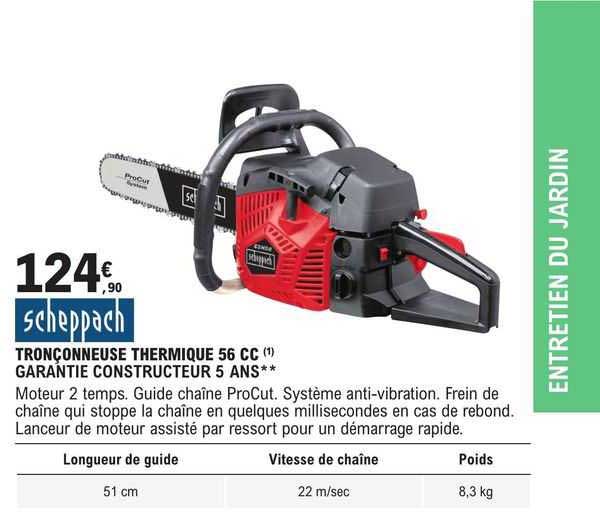 Scheppach Tronçonneuse Thermique 56 Cc