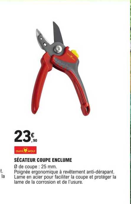 Sécateur Coupe Enclume