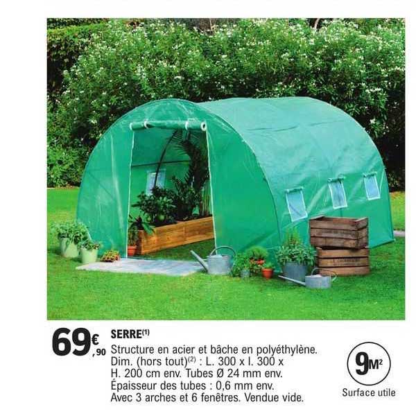 Serre Structure En Acier Et Bâche En Polyéthylène